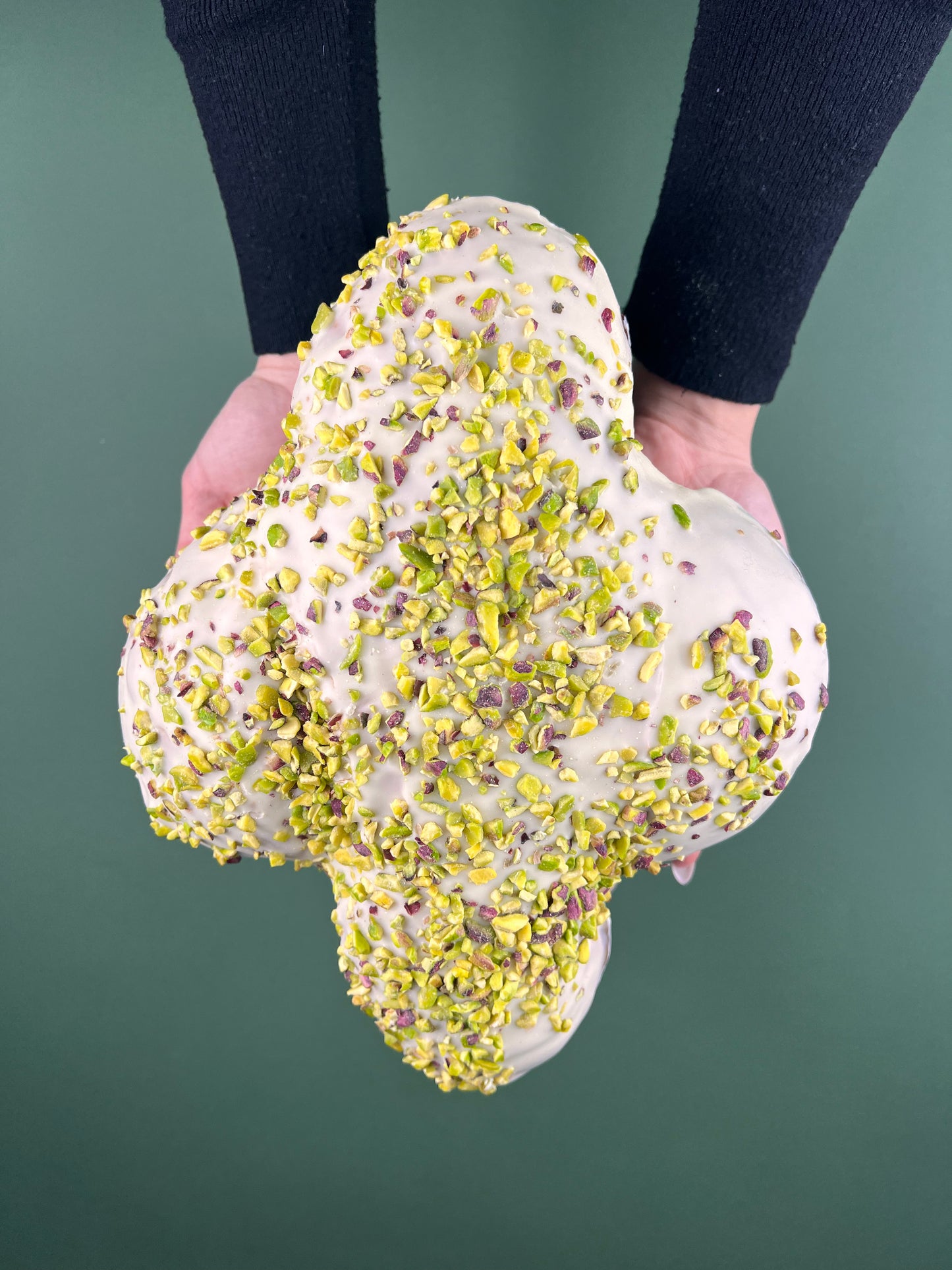 Colomba artigianale al pistacchio con vasetto di crema al pistacchio